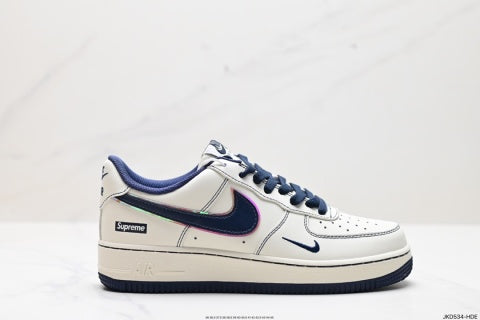 Nike Air Force 1 Low Supreme Collaboration Sneakers Anti-slip basketball shoes for men and women