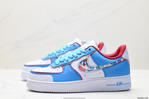 Nike Air Force 1 Doraemon Collaboration Sneakers Anti-slip basketball shoes for men and women