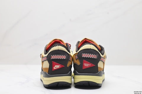 Nike Air Max 1 Cactus Jack Travis Scott Collaboration Sneakers Anti-slip basketball shoes for men and women