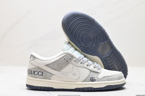 Nike and Gucci collaboration basketball shoes Comfortable casual sneakers for men and women
