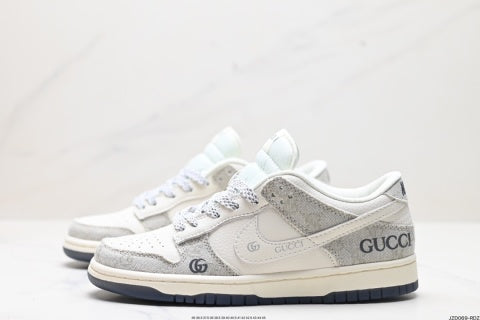 Nike and Gucci collaboration basketball shoes Comfortable casual sneakers for men and women