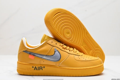 Nike Air Force 1 OFF-WHITE collaboration basketball shoes Comfortable casual sneakers for men and women