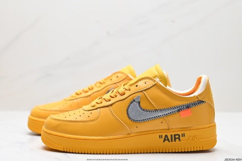 Nike Air Force 1 OFF-WHITE collaboration basketball shoes Comfortable casual sneakers for men and women