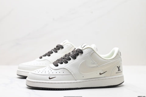 NIKE COURT Louis Vuitton Collaboration Sneakers Non-slip basketball shoes for men and women, versatile.