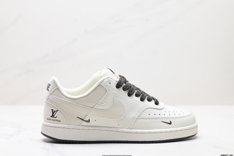 NIKE COURT Louis Vuitton Collaboration Sneakers Non-slip basketball shoes for men and women, versatile.