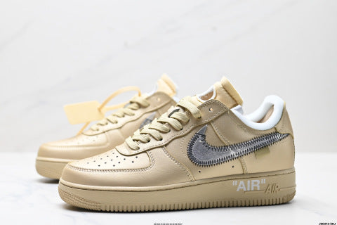 Nike Air Force 1 OFF-WHITE Collaboration Sneakers  Breathable and non-slip basketball shoes for men
