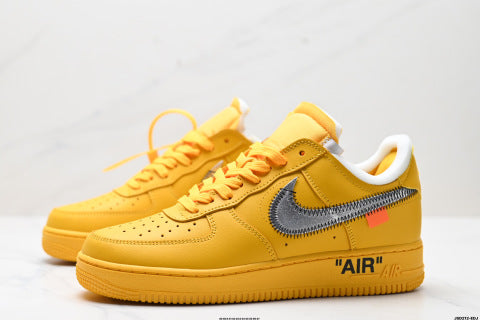 Nike Air Force 1 OFF-WHITE Collaboration Sneakers New running shoes and shock-absorbing basketball shoes