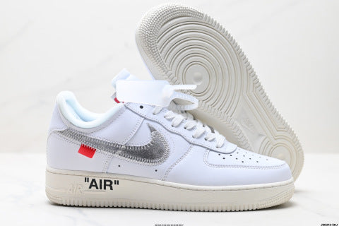 Nike Air Force 1 OFF-WHITE Collaboration Sneakers New shock-absorbing basketball shoes for men