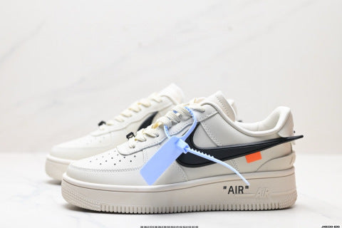 Nike Air Force 1 OFF-WHITE collaboration basketball shoes Versatile casual athletic shoes for men and women