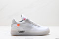 Nike Air Force 1 OW OFF-WHITE collaboration basketball shoes  Men's and women's running shoes, shock-absorbing sports shoes