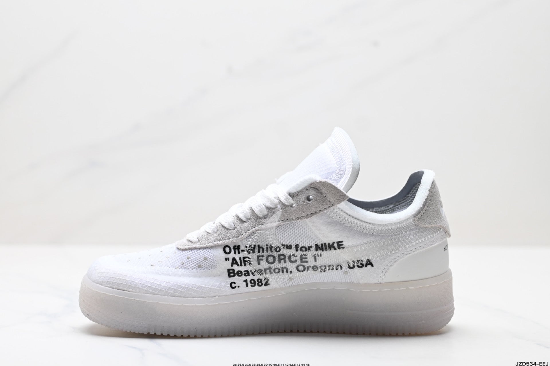 Nike Air Force 1 OW OFF-WHITE collaboration basketball shoes  Men's and women's running shoes, shock-absorbing sports shoes