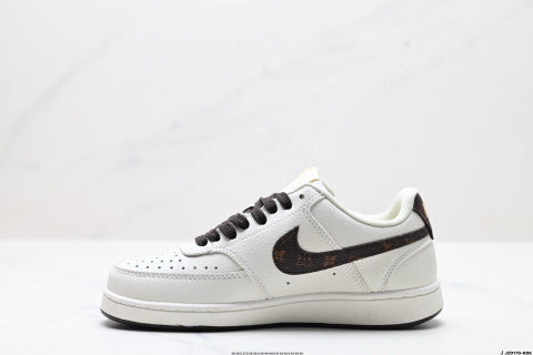 NIKE LV collaboration basketball shoes Low-top breathable anti-slip skate shoes for men and women
