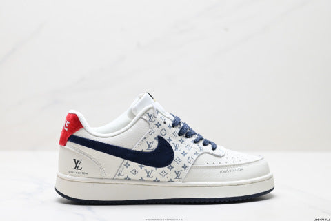 NIKE LV collaboration sneakers Breathable and non-slip basketball shoes, versatile casual sports shoes