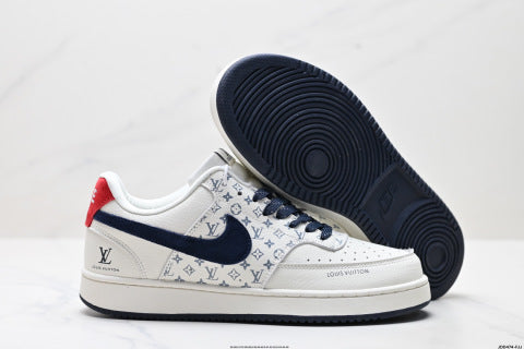 NIKE LV collaboration sneakers Breathable and non-slip basketball shoes, versatile casual sports shoes