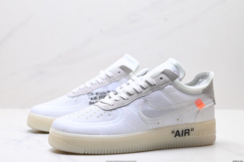 Nike Air Force 1 OFF-WHITE collaboration basketball shoes Summer athletic shoes, comfortable men's and women's shoes
