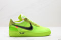 Nike Air Force 1 OFF-WHITE Collaboration Sneakers Breathable and non-slip basketball shoes for men and women