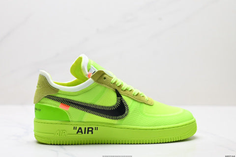 Nike Air Force 1 OFF-WHITE Collaboration Sneakers Breathable and non-slip basketball shoes for men and women