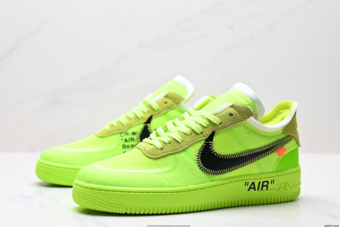 Nike Air Force 1 OFF-WHITE Collaboration Sneakers Breathable and non-slip basketball shoes for men and women