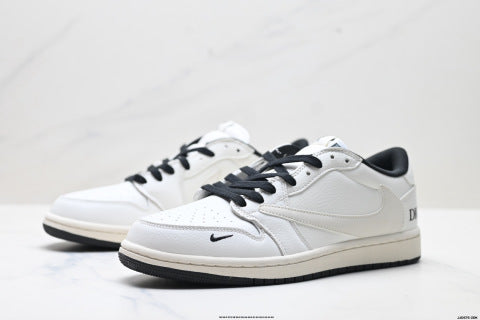 Nike Travis Scott x Air Jordan 1 low-top basketball shoes Men's sneakers and women's athletic shoes