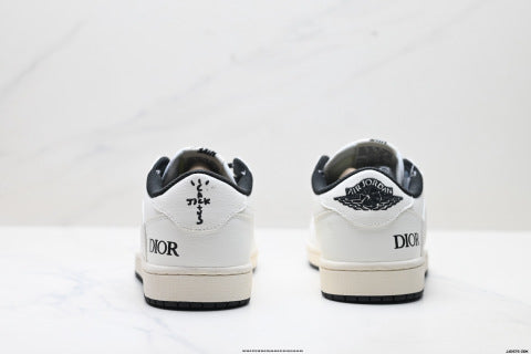 Nike Travis Scott x Air Jordan 1 low-top basketball shoes Men's sneakers and women's athletic shoes