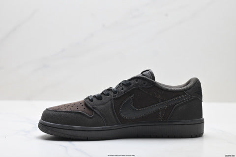 Nike Travis Scott x Air Jordan 1 low-top basketball shoes Men's sneakers and women's athletic shoes