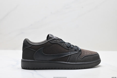 Nike Travis Scott x Air Jordan 1 low-top basketball shoes Men's sneakers and women's athletic shoes