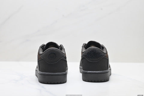 Nike Travis Scott x Air Jordan 1 low-top basketball shoes Men's sneakers and women's athletic shoes
