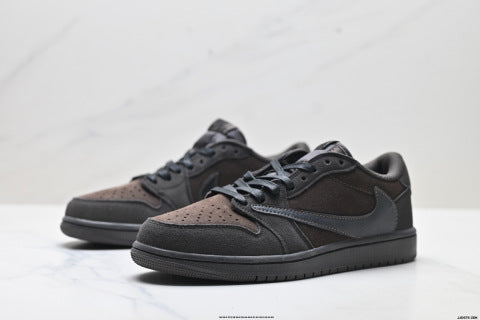 Nike Travis Scott x Air Jordan 1 low-top basketball shoes Men's sneakers and women's athletic shoes