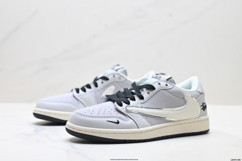 Nike Travis Scott x Air Jordan 1 low-top basketball shoes Men's casual shoes and women's athletic shoes