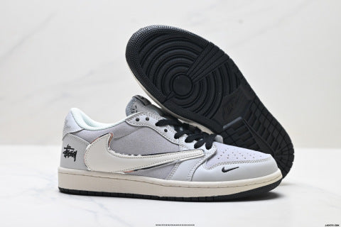 Nike Travis Scott x Air Jordan 1 low-top basketball shoes Men's casual shoes and women's athletic shoes