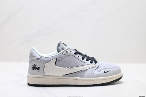 Nike Travis Scott x Air Jordan 1 low-top basketball shoes Men's casual shoes and women's athletic shoes