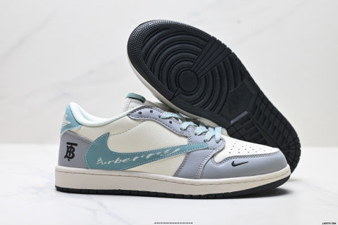 Nike Travis Scott x Air Jordan 1 low-top basketball shoes Men's casual shoes and women's athletic shoes
