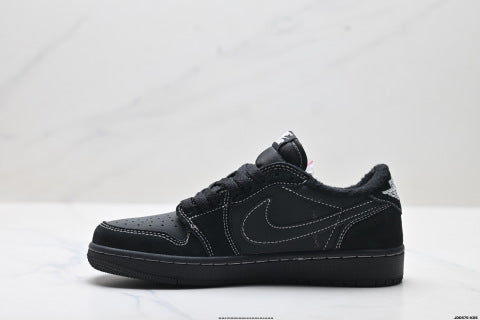 Nike Air Jordan 1 Travis Scott Collaboration Sneakers New style running shoes for men and women, shock-absorbing low-top sneakers