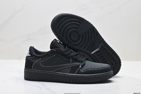 Nike Air Jordan 1 Travis Scott Collaboration Sneakers New style running shoes for men and women, shock-absorbing low-top sneakers