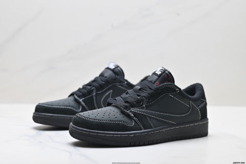Nike Air Jordan 1 Travis Scott Collaboration Sneakers New style running shoes for men and women, shock-absorbing low-top sneakers